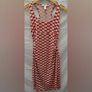 Red and White Heart Pattern Dress